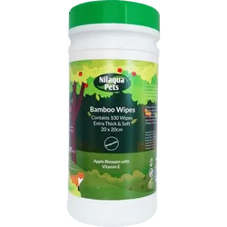 Nilaqua Pets Bamboo Pet Wipes Apple Blossom Pack of 100