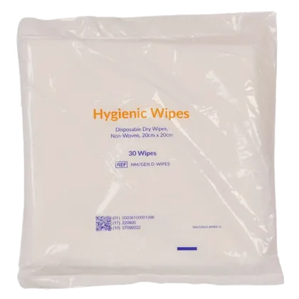 Hygienic Disposable Dry Wipes Pack of 30