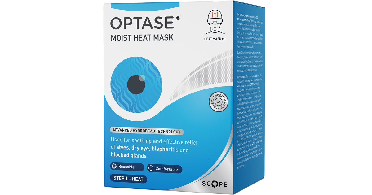 Optase Moist Heat Eye Mask: Dry Eye & Blepharitis Relief