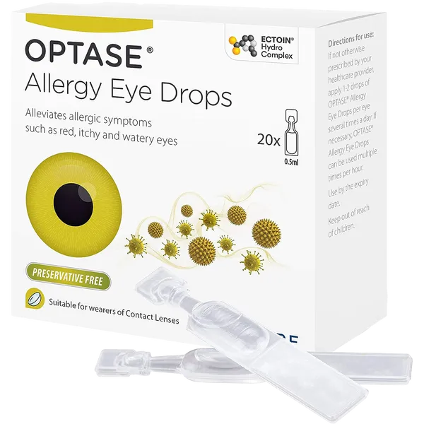 Optase Allergy Eye Drops Pack of 20 Single 0.5ml Doses