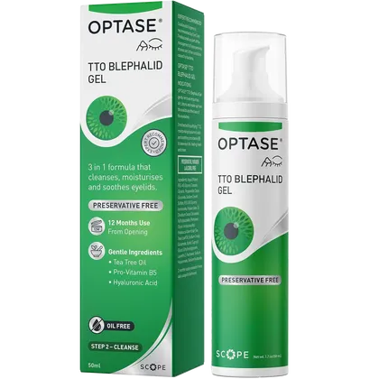Optase TTO Blephalid Eyelid Cleansing Gel 50ml