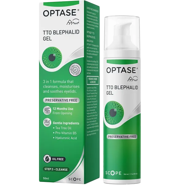 Optase TTO Blephalid Eyelid Cleansing Gel 50ml