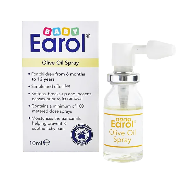 Baby Earol Ear Wax Remover Olive Oil Spray 10ml
