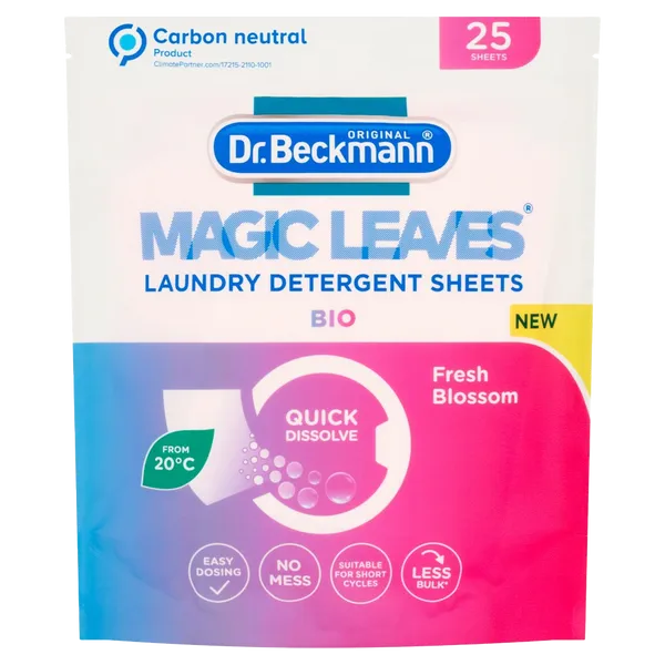 Dr. Beckmann Magic Leaves Laundry Detergent Sheets Bio Pack of 25