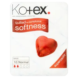 Kotex Maxi Towels Normal Pack of 18