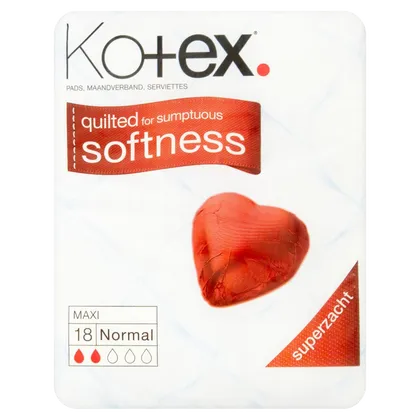 Kotex Maxi Towels Normal Pack of 18