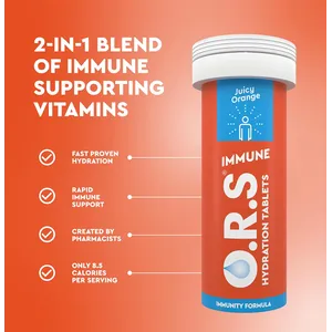 ORS Hydration Tablets Immune Juicy Orange Pack of 20
