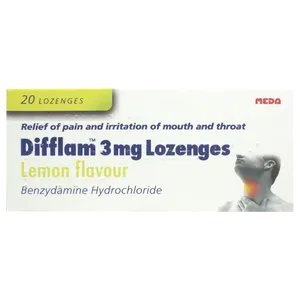 Difflam 3mg Lemon Lozenges Pack of 20