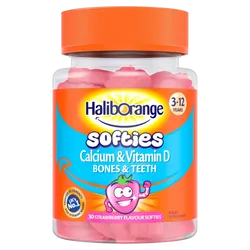 Haliborange Kids Calcium & Vitamin D Strawberry Softies Pack of 30