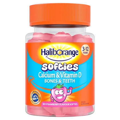 Haliborange Kids Calcium & Vitamin D Strawberry Softies Pack of 30