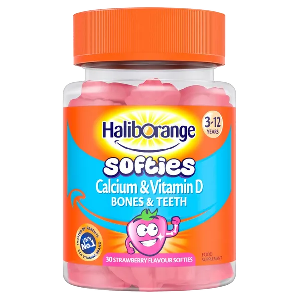 Haliborange Kids Calcium & Vitamin D Strawberry Softies Pack of 30