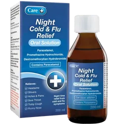 Care Night Cold & Flu Relief Oral Solution 200ml