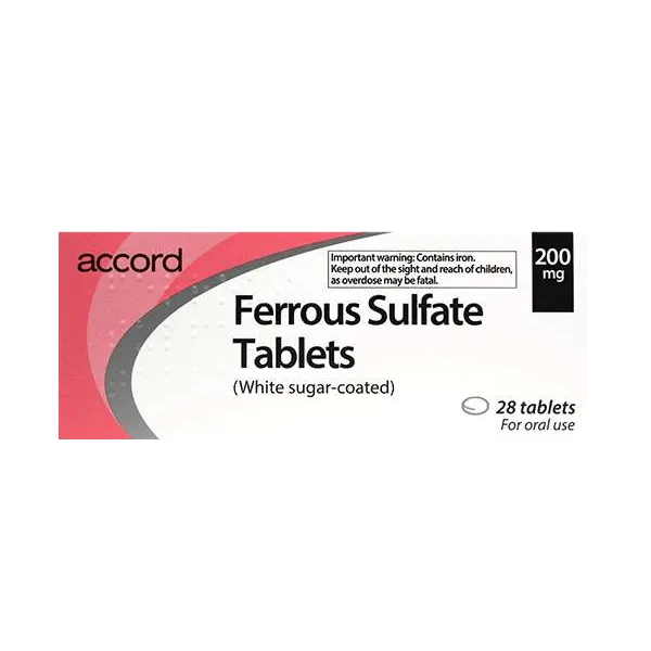 Ferrous Sulfate 200mg Tablets Pack of 28