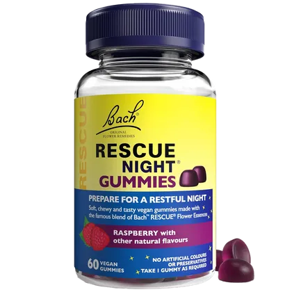 Rescue Night Vegan Gummies Raspberry Pack of 60