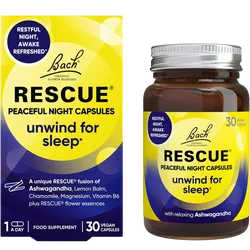 Rescue Peaceful Night Vegan Capsules Pack of 30