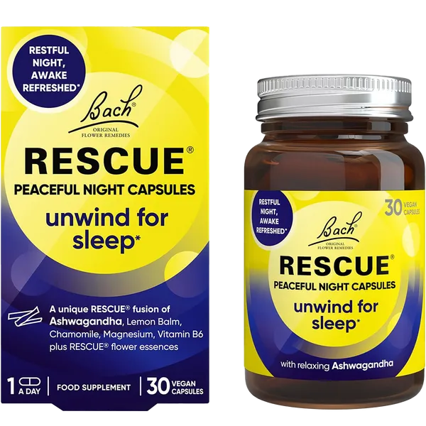 Rescue Peaceful Night Vegan Capsules Pack of 30