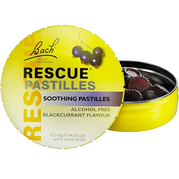 Rescue Soothing Pastilles Blackcurrant 50g