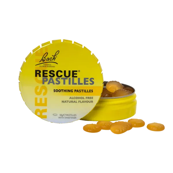 Rescue Soothing Pastilles Orange & Elderflower 50g