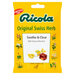 Ricola Soothe & Clear Original Swiss Herb Lozenges 75g