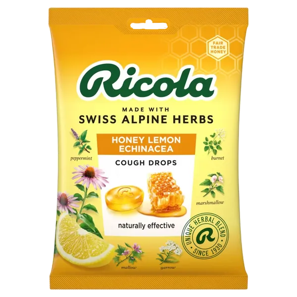 Ricola Soothe & Clear Honey, Lemon and Echinacea Lozenges 75g