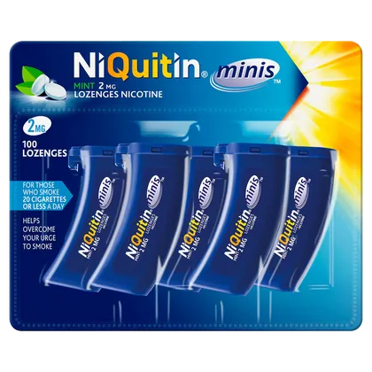 NiQuitin Minis 2mg Mint Lozenges Pack of 100