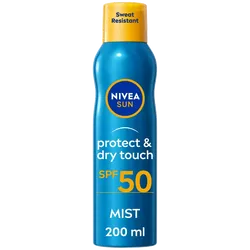 Nivea Sun Protect & Dry Touch Mist SPF50 UVA 4* 200ml (Includes FREE Malibu Lip Balm*)