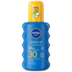 Nivea Sun Protect & Moisture Spray SPF30 UVA 4* 200ml (Includes FREE Malibu Lip Balm*)