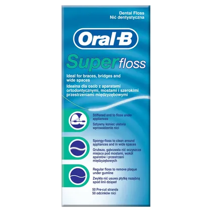 Oral B Super Floss Unwaxed 50m