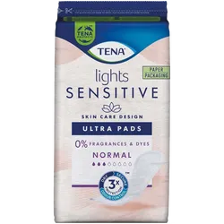 TENA Lights Sensitive Ultra Pads Normal Pack of 16