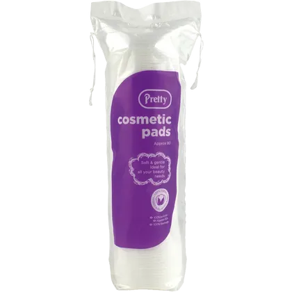 Pretty Cotton Cosmetic Pads Pack of 80