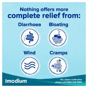 Imodium Dual Action Relief Tablets Pack of 12