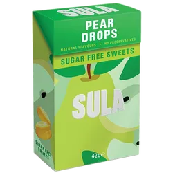 Sula Sugar Free Sweets Pear Drops 42g