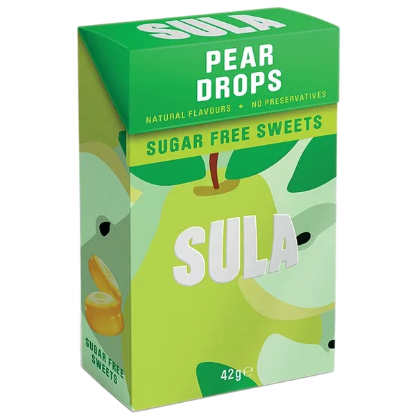 Sula Sugar Free Sweets Pear Drops 42g