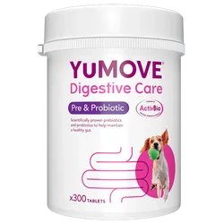 YuMOVE Digestive Care Pre & Probiotic for Dogs Tablets Pack of 300