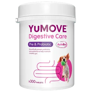 YuMOVE Digestive Care Pre & Probiotic for Dogs Tablets Pack of 300