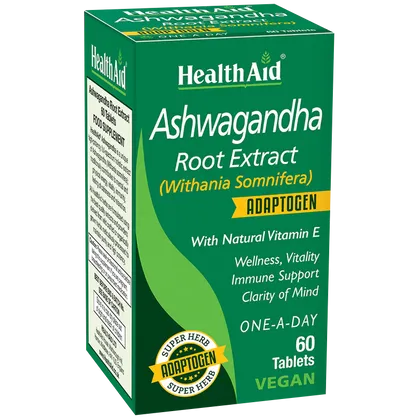 HealthAid Ashwagandha Root Extract Tablets Pack of 60