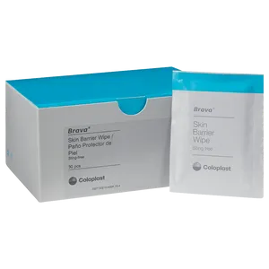Brava Sting Free Skin Barrier Wipes Pack of 30