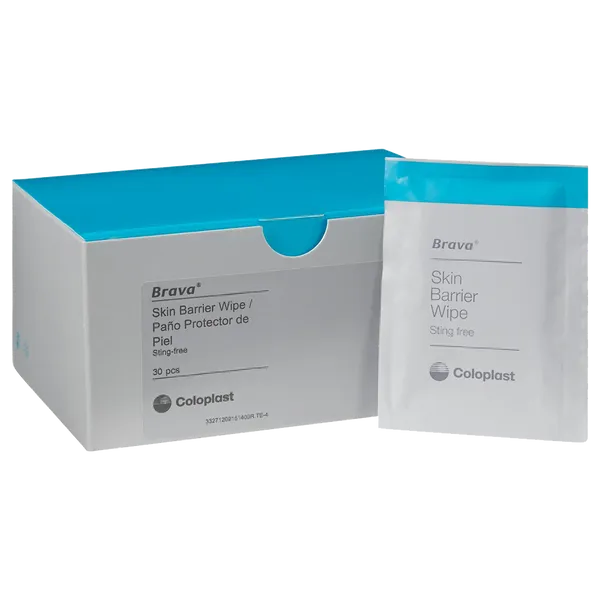 Brava Sting Free Skin Barrier Wipes Pack of 30