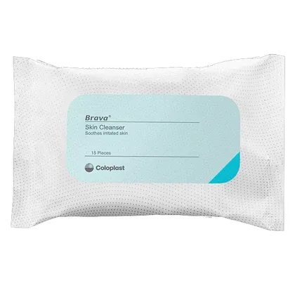 Brava Soothing Skin Cleanser Wipes (3 x Pack of 15)