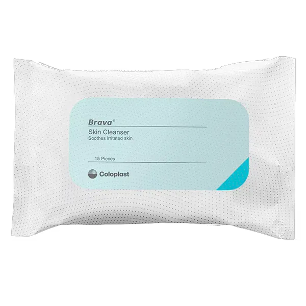 Brava Soothing Skin Cleanser Wipes (3 x Pack of 15)