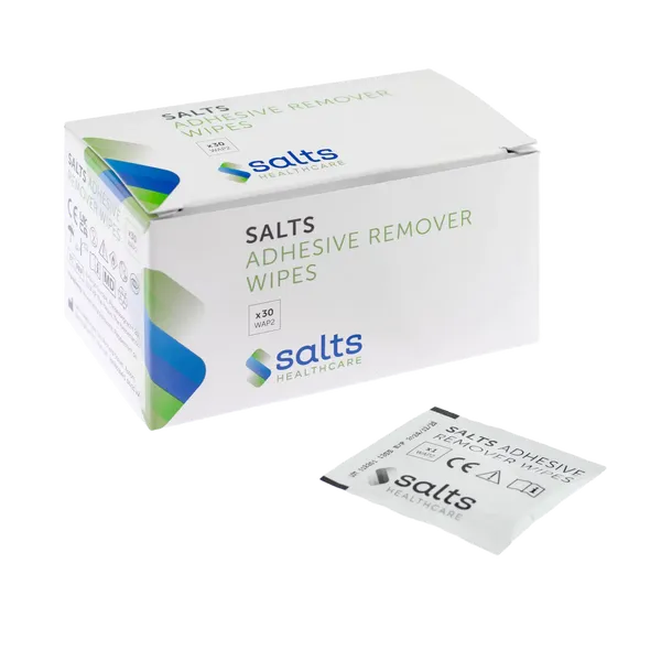 Salts No Sting Adhesive Remover Wipes Pack of 30