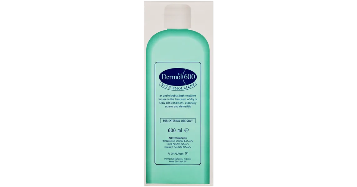 Dermol 600 Bath Emollient 600ml x 3
