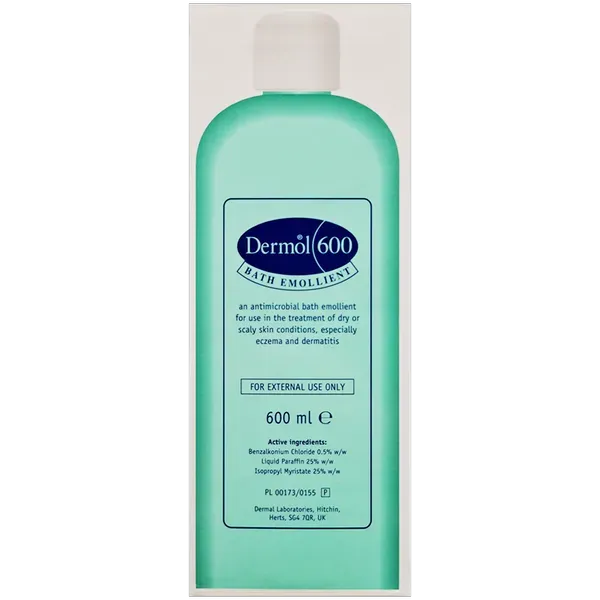 Dermol 600 Bath Emollient 600ml x 3