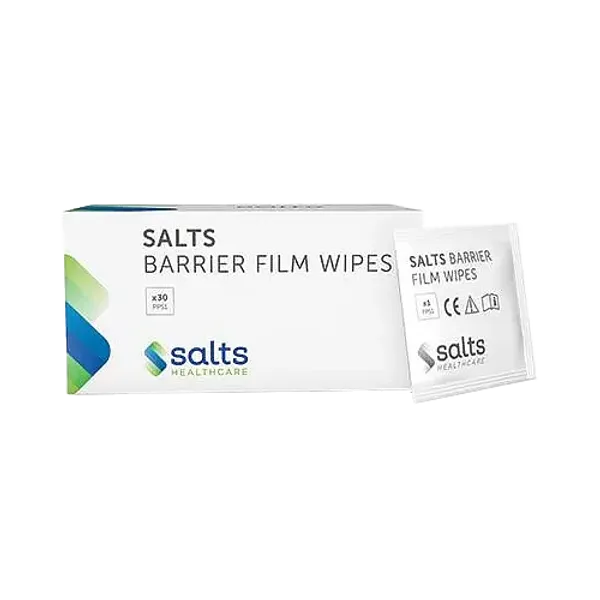 Salts Barrier Film Wipes Pack of 30