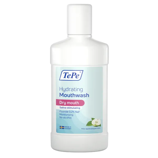 TePe Hydrating Mouthwash for Dry Mouth Mild Apple & Peppermint 500ml