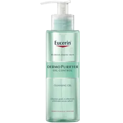 Eucerin DermoPurifyer Oil Control Cleansing Gel 200ml (Includes FREE ChapStick Lip Balm*)