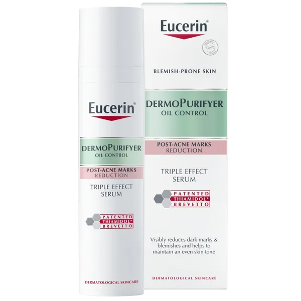 Eucerin DermoPurifyer Oil Control Triple Effect Serum 40ml (Includes FREE ChapStick Lip Balm*)