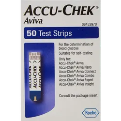 Accu-Chek Aviva Blood Glucose Test Strips Pack of 50