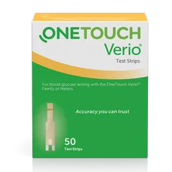 OneTouch Verio Blood Glucose Test Strips Pack of 50