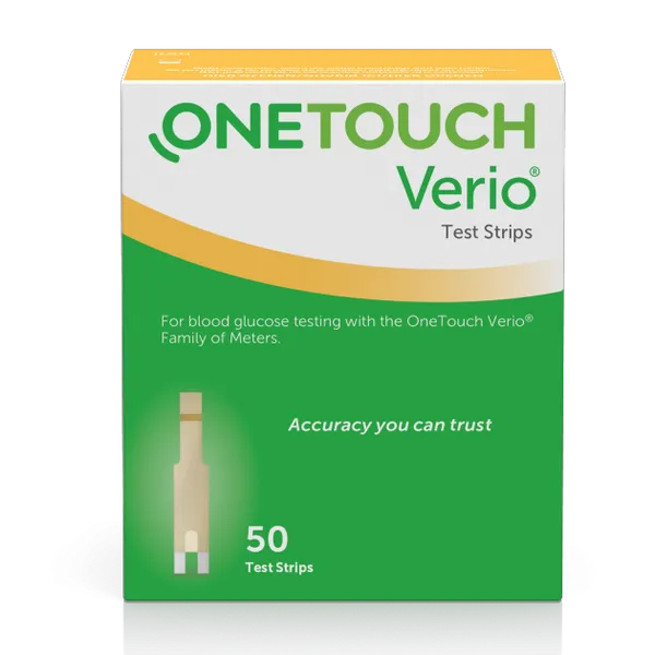 OneTouch Verio Blood Glucose Test Strips Pack of 50